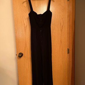 Reformation black jumpsuit